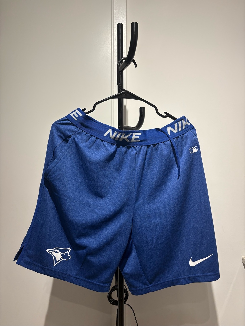 Nike Royal Blue Kids Athletic Shorts with White Logos